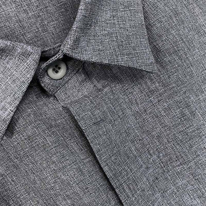 Melchior | Chemise col à revers en lin et coton pour hommes